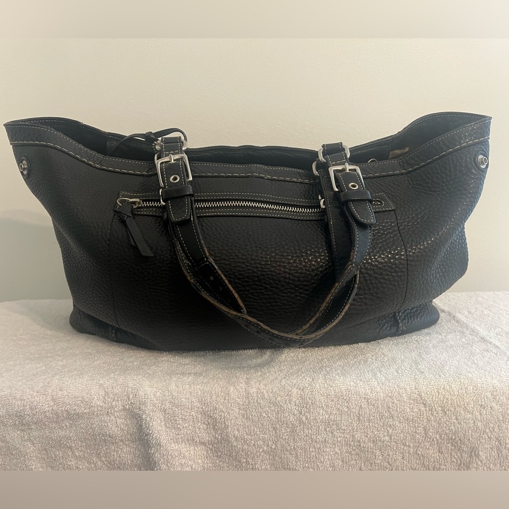 Coach Hampton Pebbled Leather purse